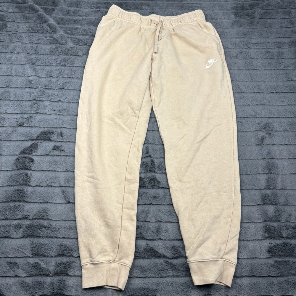 Nike Mens Sportswear Club Fleece Joggers Tan Beige Sweatpants Medium BV2671-236